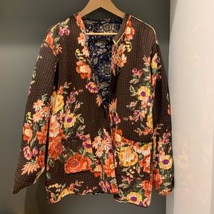 Quilted reversible jacket